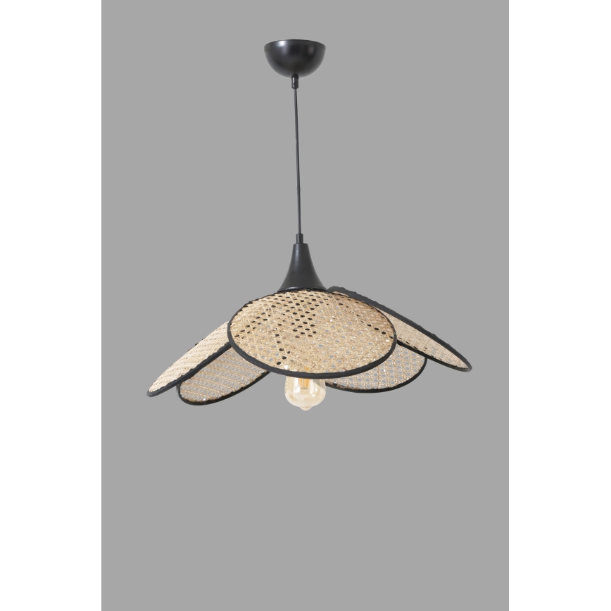 Sospensione FUME 1xE27/40W/230V diametro 45 cm nero/beige