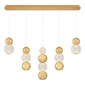 Sospensione LED CREMONA LED/27W/230V 3000K dorata
