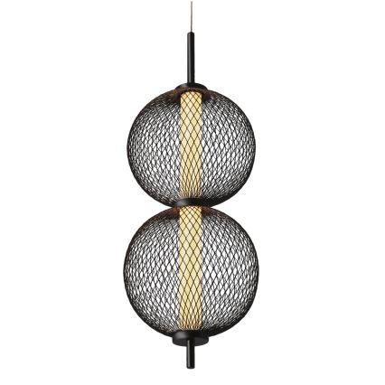 Sospensione LED PUMA LED/10W/230V, diametro 14 cm, nera