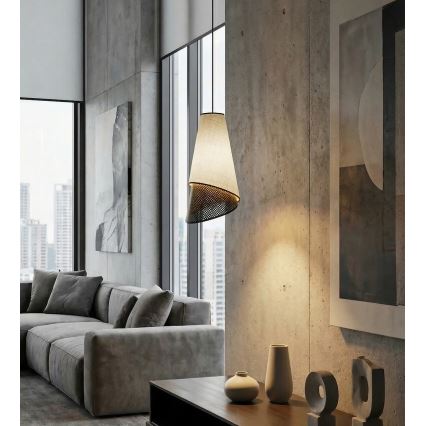 Sospensione su cavo MODA 1xE27/15W/230V grigio/nero