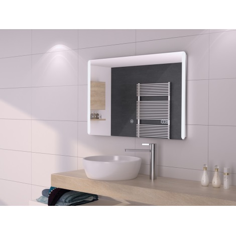 Specchio a LED retroilluminato da bagno GRANDE CANDELA 800x600mm IP44