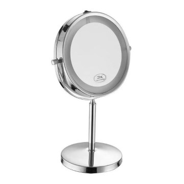 Specchio cosmetico LED LED/3W/6V 4xAA IP44