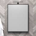 Specchio da bagno BORGSTED 60x80 cm nero