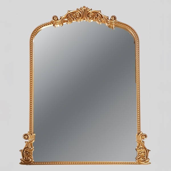Specchio da parete 114x86x2,7 cm oro