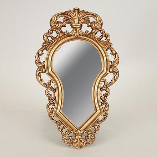 Specchio da parete 32,3x19,5 cm oro