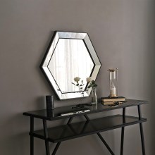 Specchio da parete 61x70 cm argento