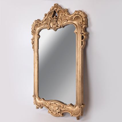 Specchio da parete 69x49 cm oro