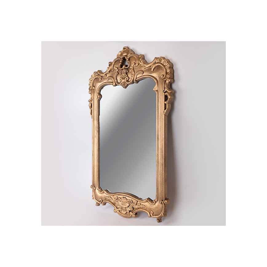 Specchio da parete 69x49 cm oro