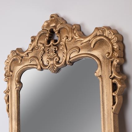 Specchio da parete 69x49 cm oro