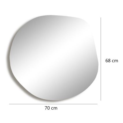 Specchio da parete ASSO 70x67 cm oro