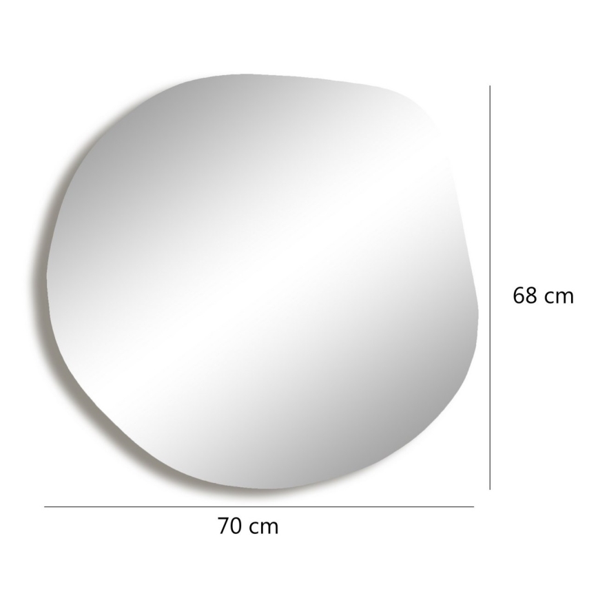 Specchio da parete ASSO 70x67 cm oro