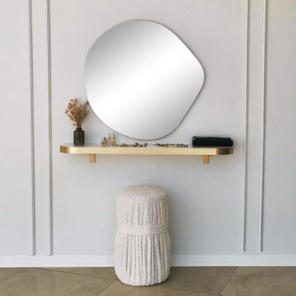 Specchio da parete ASSO 70x67 cm oro
