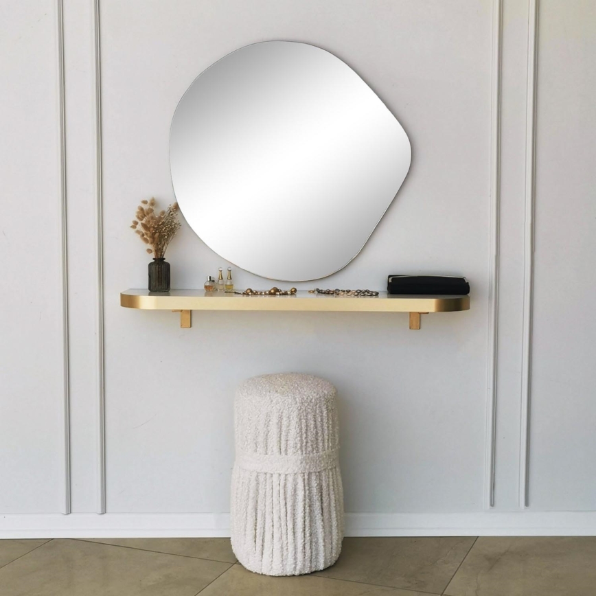 Specchio da parete ASSO 70x67 cm oro