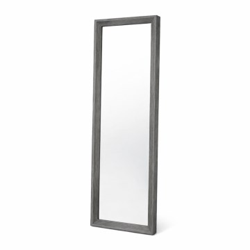 Specchio da parete FIONA 96x36 cm grigio