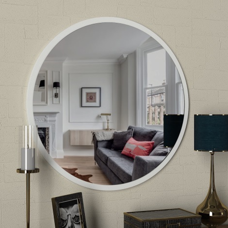 Specchio da parete GLOB d. 59 cm bianco