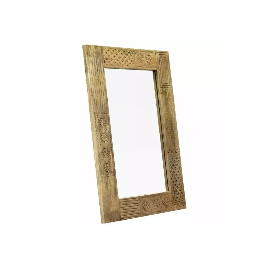 Specchio da parete MANU 90x60 cm legno solido/mango
