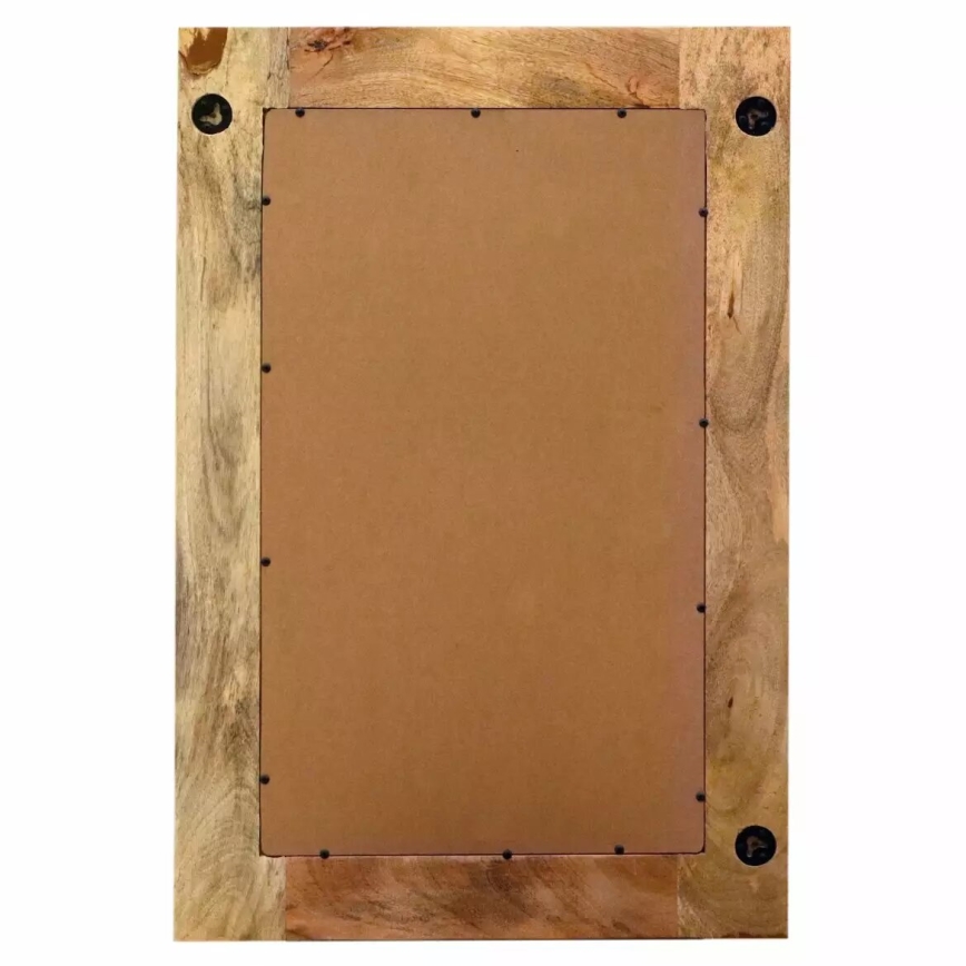 Specchio da parete MANU 90x60 cm legno solido/mango