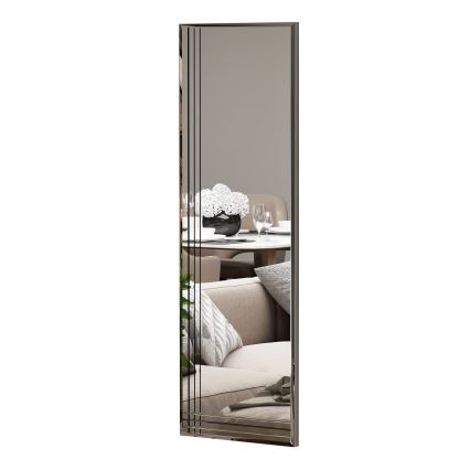 Specchio da parete TRIO 120x40 cm cromo lucido