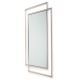 Specchio da parete VIDO 110x80 cm cromato