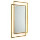 Specchio da parete VIDO 110x80 cm oro