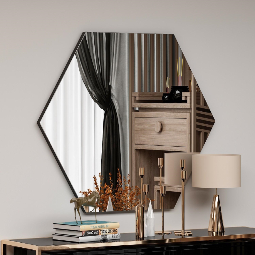 Specchio da parete ZEO 60x70 cm nero