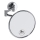 Specchio da trucco 14x14 cm argento