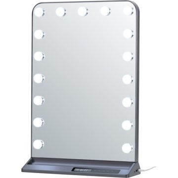 Specchio da trucco dimmerabile HOLLYWOOD LED/18W/230V 3000/4200/6000K grigio