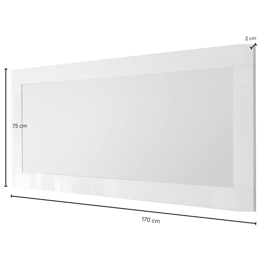 Specchio FINERA 75x170 cm bianco