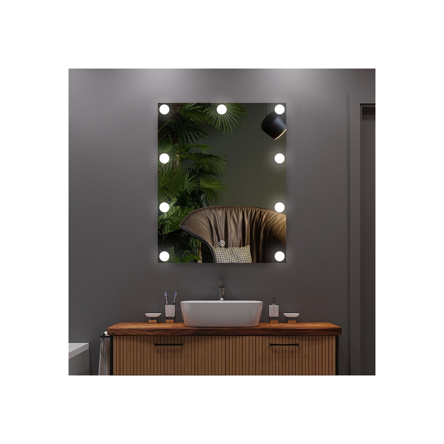 Specchio LED con illuminazione 9xLED/1W/230V 3000/4000/6000K 50x40 cm IP44