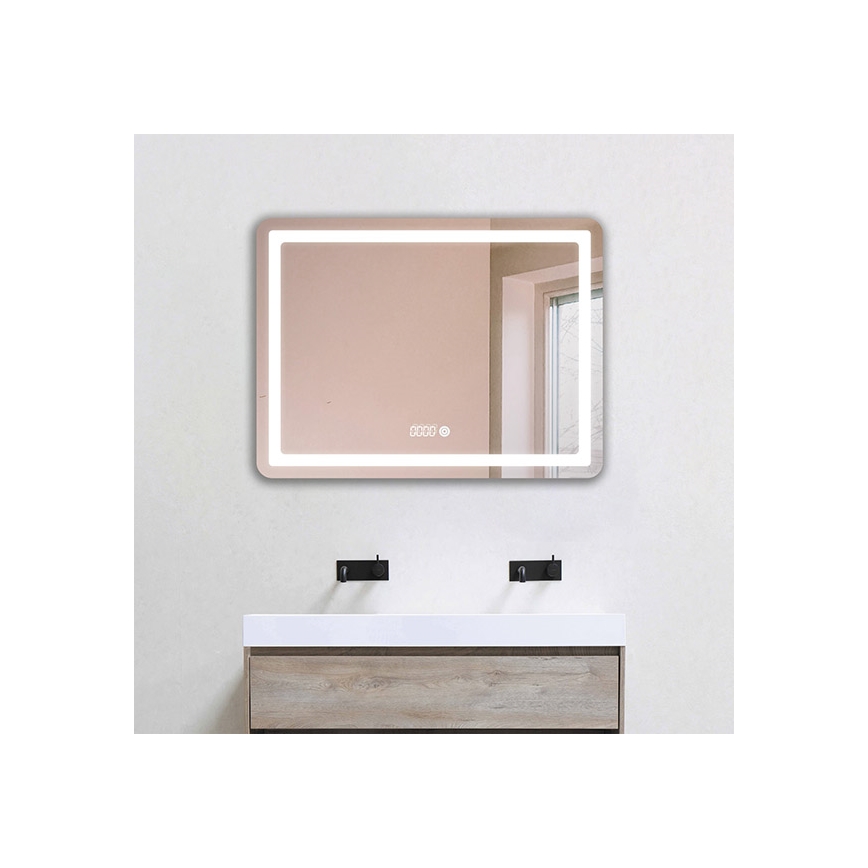 Specchio da bagno LED dimmerabile con retroilluminazione LED/20W/230V 4000K IP44