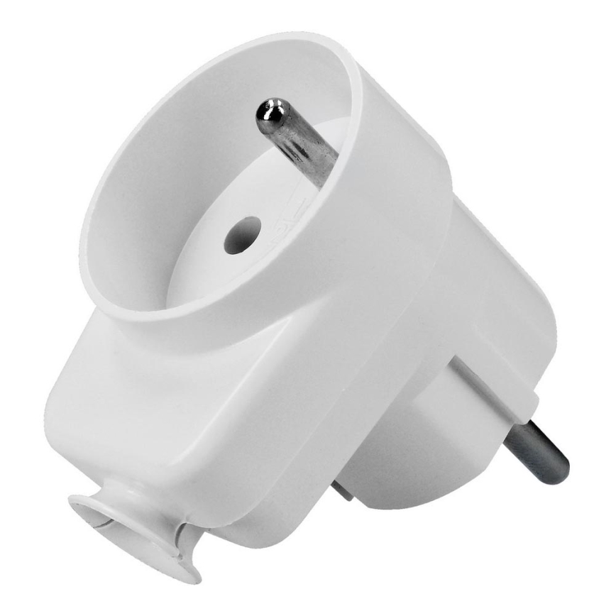 Spina a forma di L con presa 230V/16A