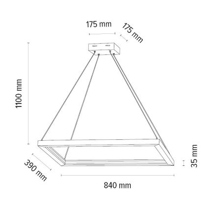 Lampadario a sospensione con filo LED dimmerabile LEGNO LED/31,5W/230V quercia – FSC certificato