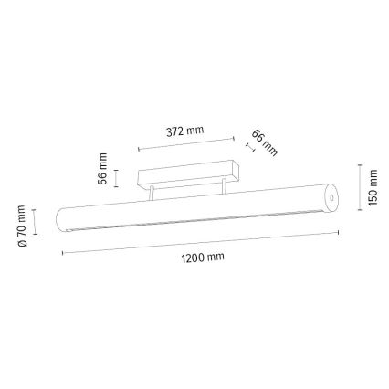 Plafoniera LED dimmerabile CONOR LED/34,5W/230V quercia – FSC certificato