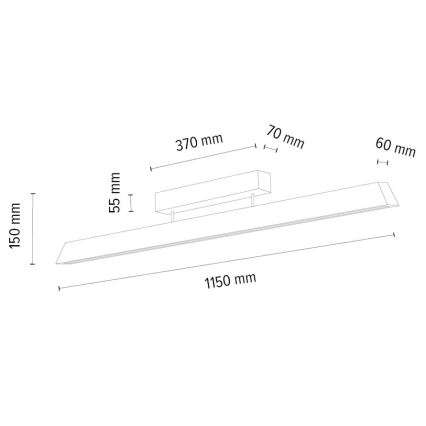 Lampadario a plafone LED dimmerabile DEROTT 3xLED/14W/230V quercia – FSC certificato