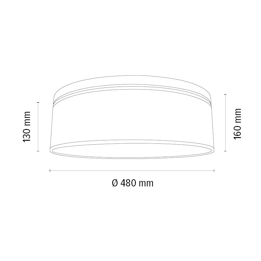 Plafoniera BOHO 3xE27/25W/230V diametro 48 cm quercia – FSC certificato