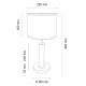 Lampada da tavolo BENITA 1xE27/60W/230V 48 cm bianco/quercia – FSC certificato