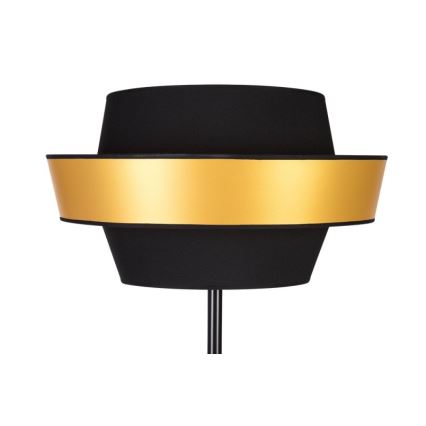 Lampada da terra PRETO GOLD 1xE27/60W/230V - certificato FSC