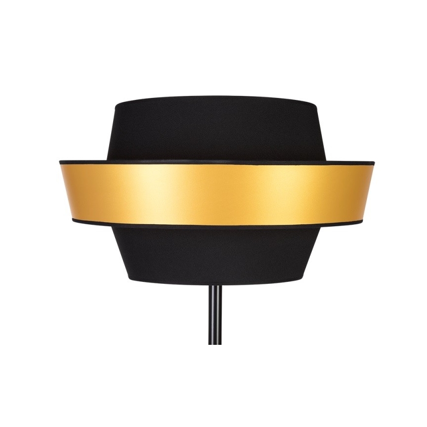 Lampada da terra PRETO GOLD 1xE27/60W/230V - certificato FSC