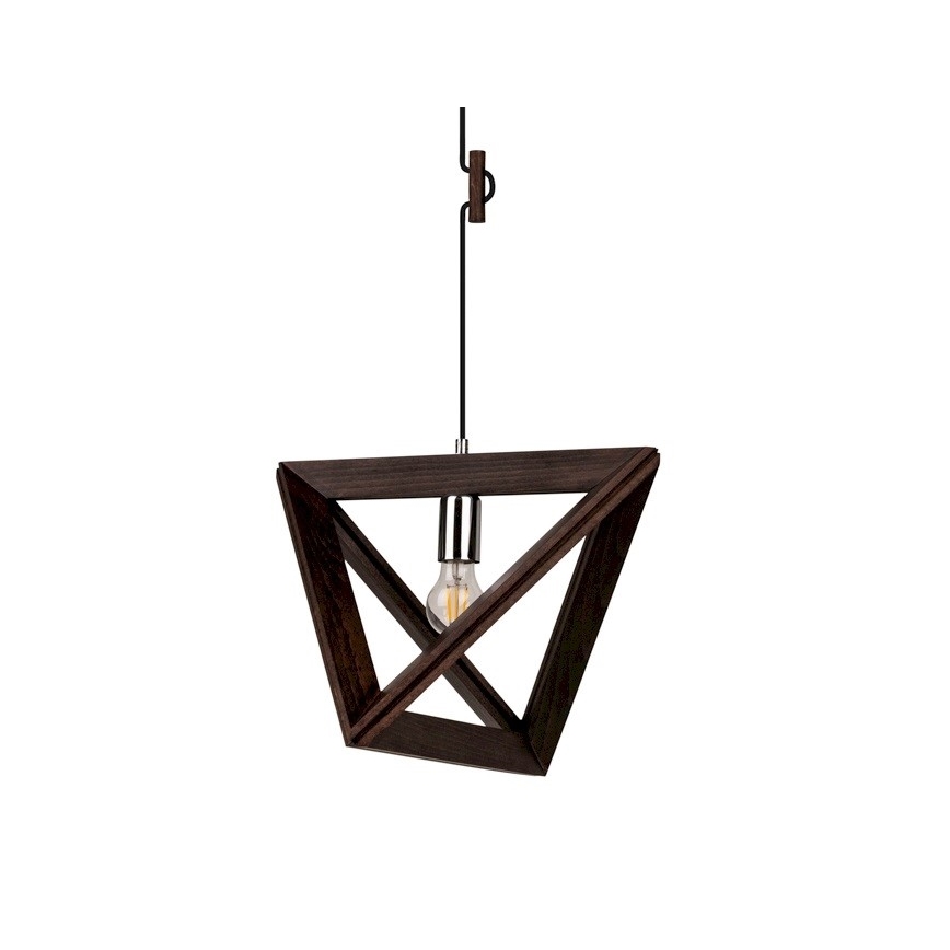 Lampadario a sospensione con filo TRIGONON 1xE27/60W/230V- certificato FSC