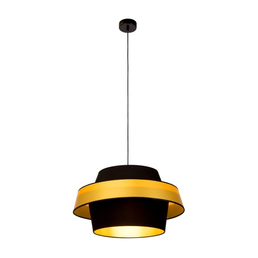 Lampadario su filo PRETO GOLD 1xE27/60W/230V - certificato FSC
