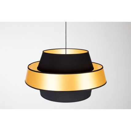 Lampadario su filo PRETO GOLD 1xE27/60W/230V - certificato FSC