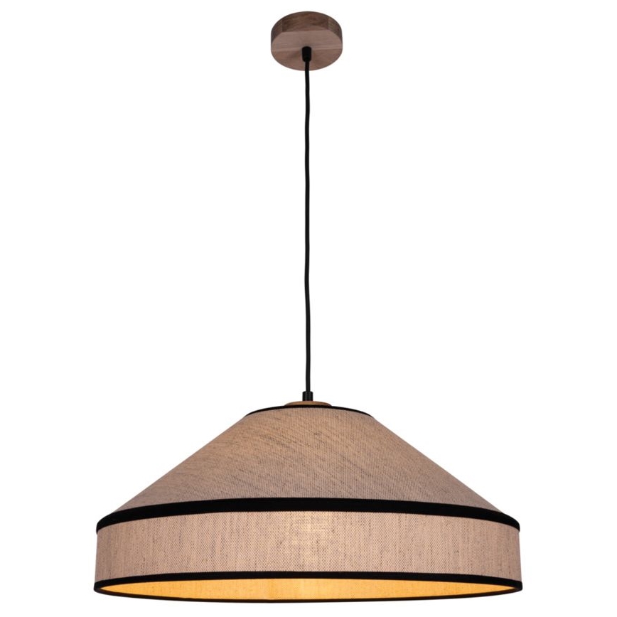 Lampada a sospensione su cavo AMIGO 1xE27/60W/230V in rovere