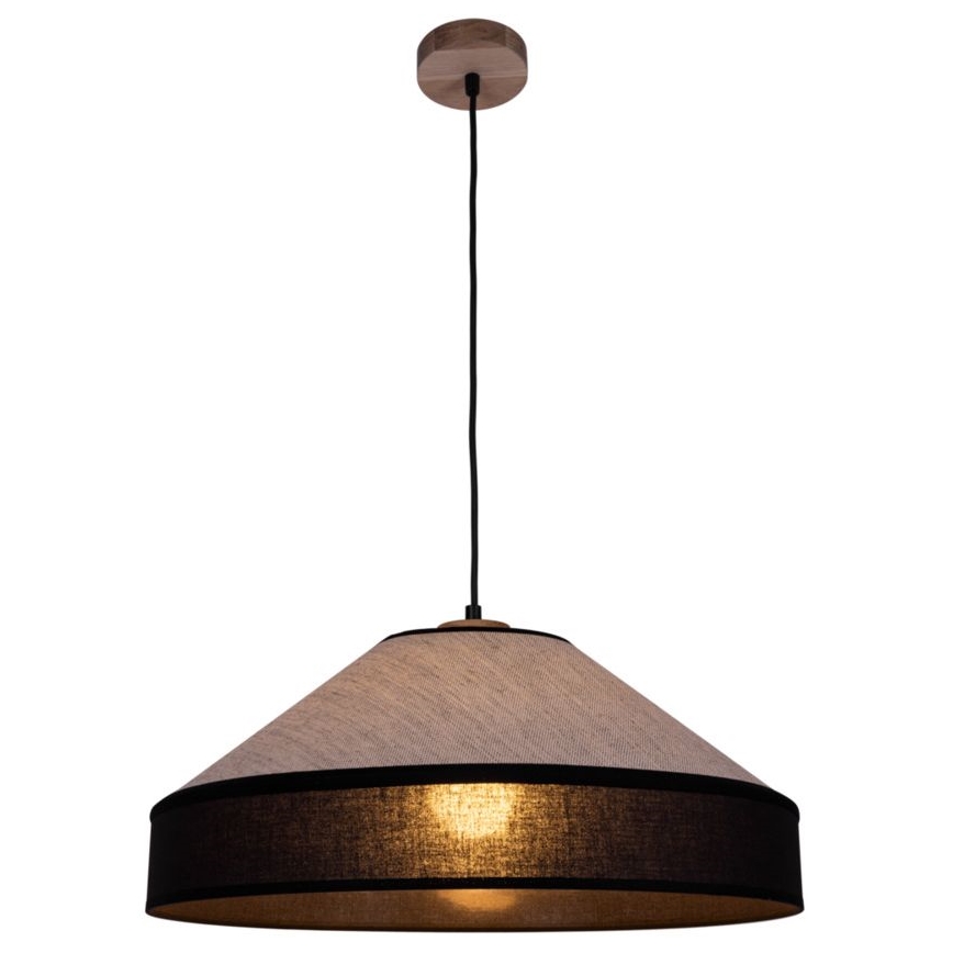 Lampada a sospensione con cavo AMIGO 1xE27/60W/230V rovere