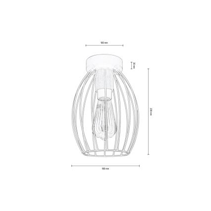 Plafoniera GUNNAR 1xE27/60W/230V quercia - certificato FSC