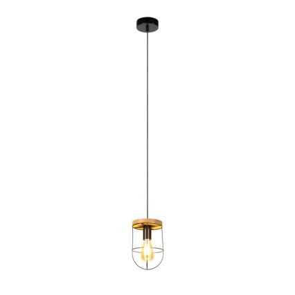 Lampadario su filo NETUNO 1xE27/60W/230V quercia - certificato FSC