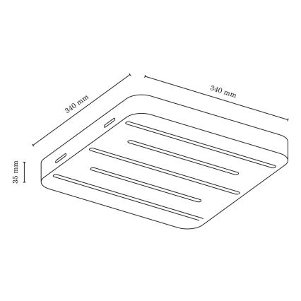 Plafoniera LED NEELE 5xLED/3.9W/230V - certificato FSC