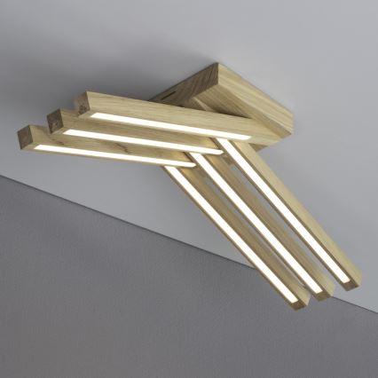Lampadario a plafone LED LINUS 6xLED/4,5W/230V quercia opaco