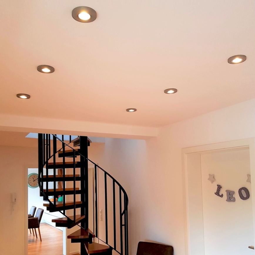 SET 3x Lampada LED da incasso VITAR 1xGU10/5W/230V CRI 90 calcestruzzo – FSC certificato