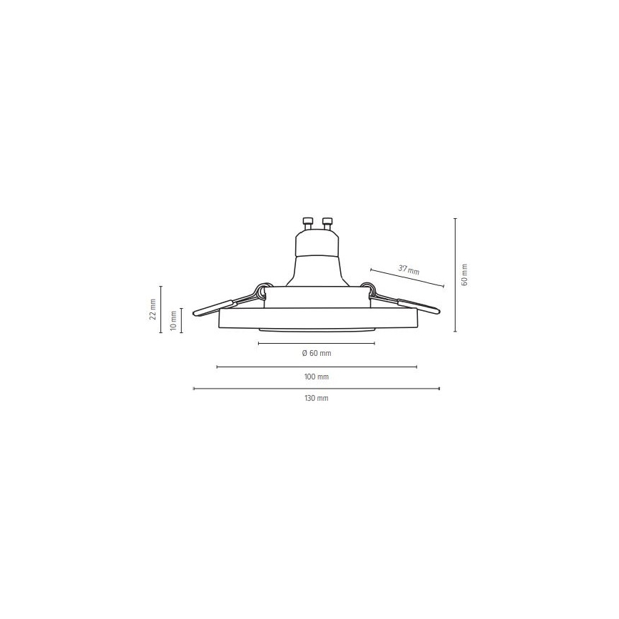 SET 3x Lampada LED da incasso VITAR 1xGU10/5W/230V CRI 90 calcestruzzo – FSC certificato