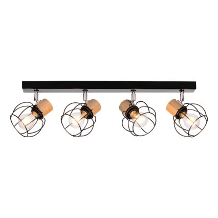 Faretto da binario PHIPHI 4xE27/60W/230V quercia - certificato FSC